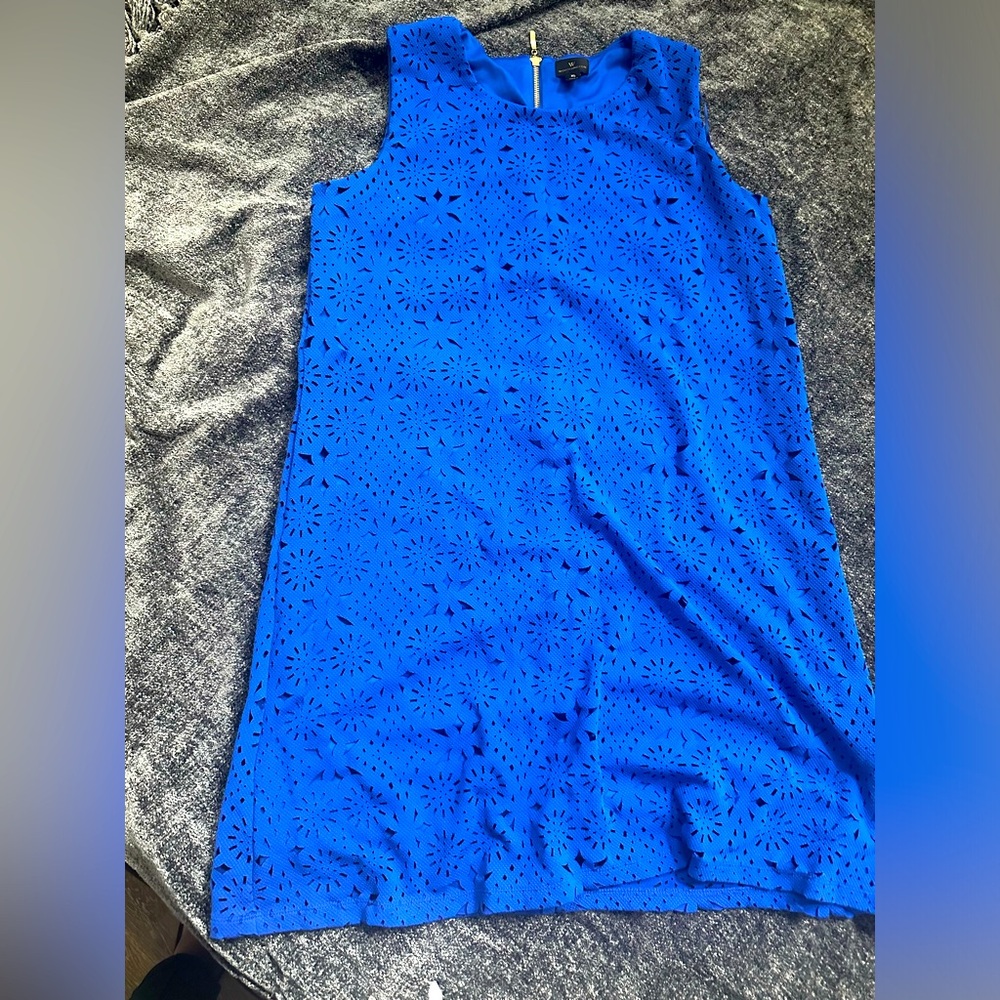 Worthington Dress with gold zipper and cut out designs